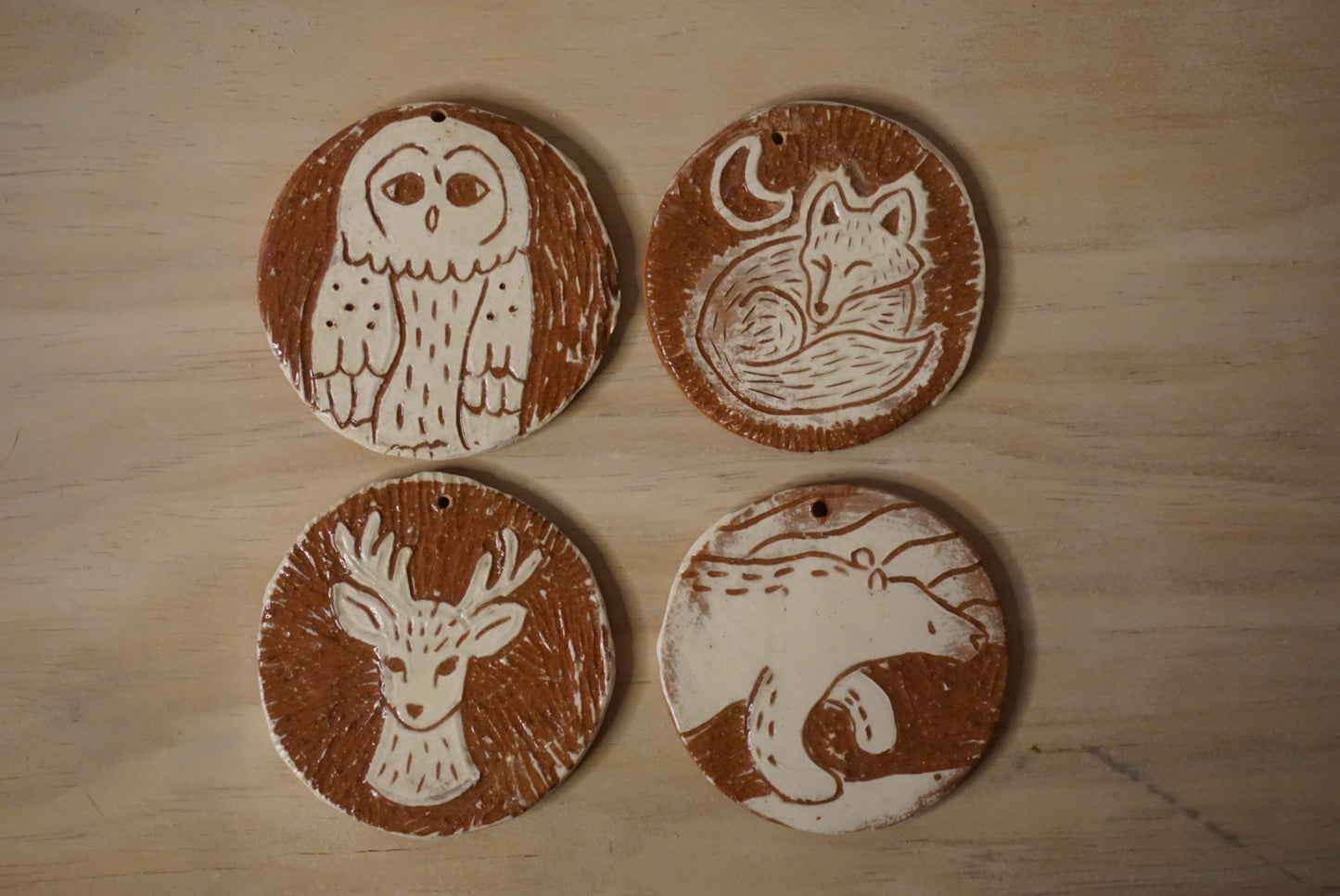 Spirit animal ornaments