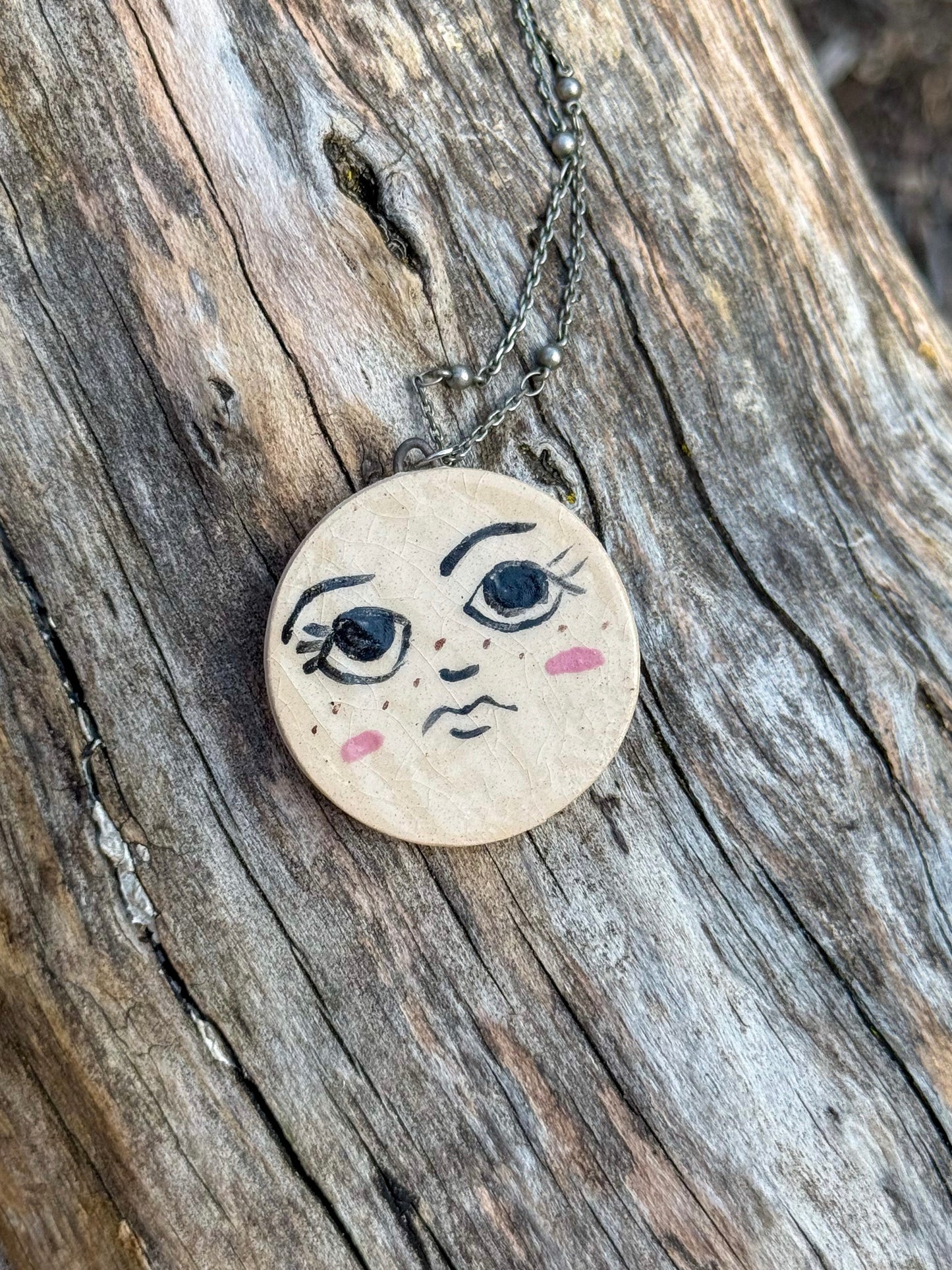Full moon necklace