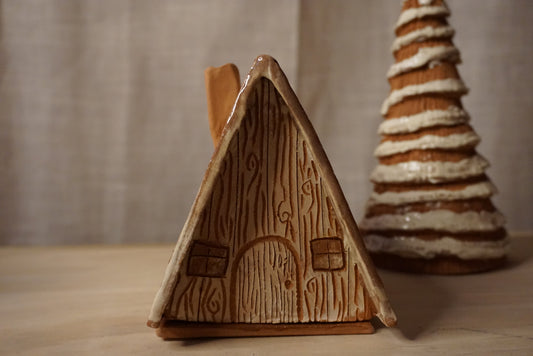 A-Frame cabin incense burner